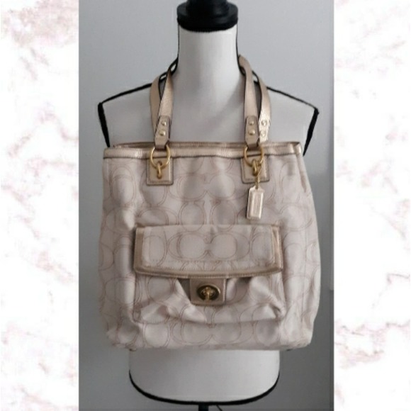Coach Penelope Linen/Leather Handbag - Picture 13 of 13
